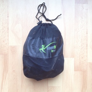 Bag containing a sling trainer